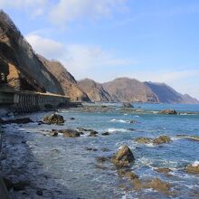 厳しい自然の景観です