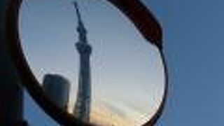 スカイツリーの全身を下から上まで見に北十間川へ