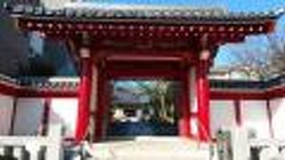 山門の色づかいが特徴的に感じた。