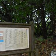琉球王朝時代に竹冨島に置かれた役所の跡はカイジ浜の入口にありました。