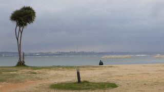 きれいな夕焼けを期待して訪れましたが、残念な結果でした