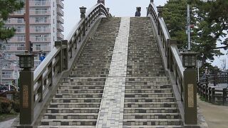 草加松原の歩道橋