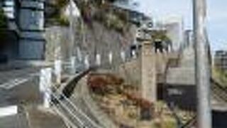 北野遊歩道へ向かう道の分岐点