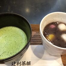 お抹茶とぜんざい６２０円