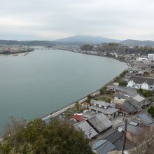 八坂川河口付近と武家屋敷がある南台