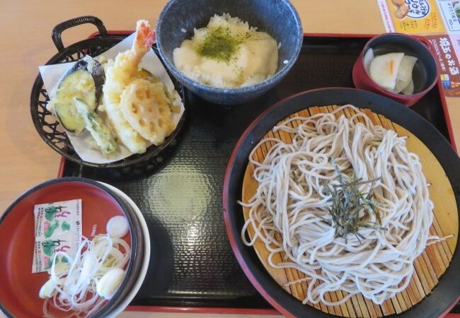 そばと天ぷら食べました