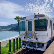 海が目の前!の駅です。