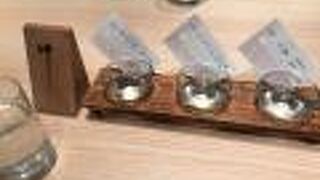 日本酒の飲み比べ