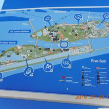 ジャン＝ドラポー公園の案内板