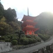 三重塔が美しい。一点豪華主義の寺