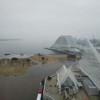 お部屋からの羨望。大雨降ってたのできれいに見えないですが