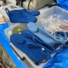 ネパールのウールフェルトのルームソックス