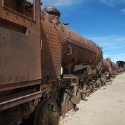 朽ちた蒸気機関車