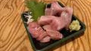 刺身と焼鳥・焼き豚をホッピーで！