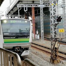 横浜線から来た列車！