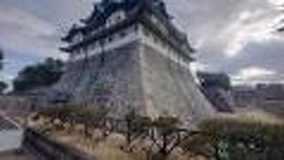 近くまで見ることができる美しい石垣です。