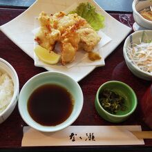 鶏天定食