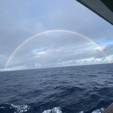 おがさわら丸からの虹