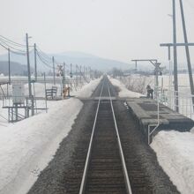 旧将軍山駅と、車窓からお別れ…。