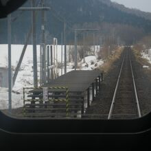旧生野駅とも車窓からお別れ…。