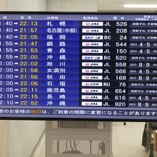 日本各地からの羽田行き最終便が到着！