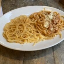 カラスミカルボナーラとトマトカルボナーラ