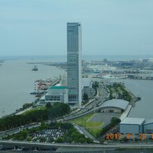 朱鷺メッセ方向の景色