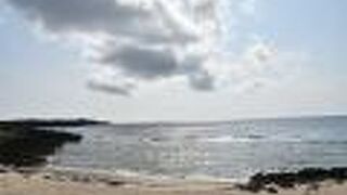 北牧場近くの砂浜海岸