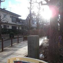 公園への入り口です。