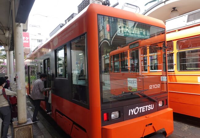 市内電車のターミナルっぽい感じの駅