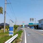 花と海岸風景が見られるルート