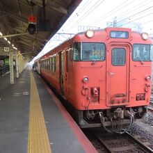 キハ40、下関駅にて