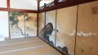 襖に描かれた松が素晴らしい！