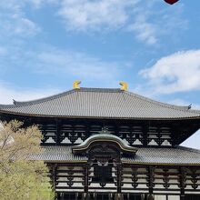 中門からの「大仏殿」の眺め　