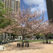 気持ちいい街の公園、六甲道駅南から六甲道南公園