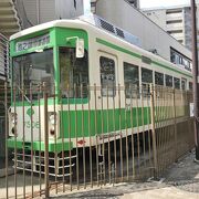 都電が展示されいる公園です