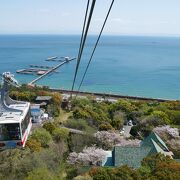 須磨浦山上遊園へロープウェイで