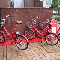 玄関脇　レンタサイクルあり