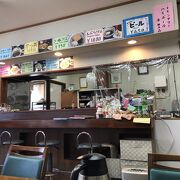 芦ノ湖畔の昔ながらの食堂