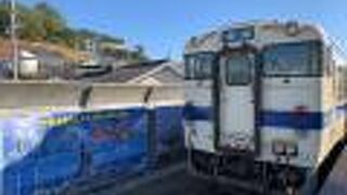 鹿児島中央⇔枕崎を結ぶローカル線。　指宿以南は極端に運行本数が減るので注意!