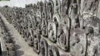 線路沿いに並んでいました