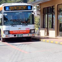 十津川温泉ターミナルにて