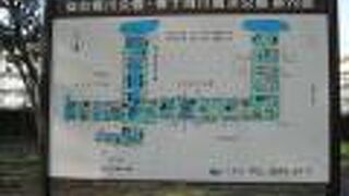 距離のある長い公園です