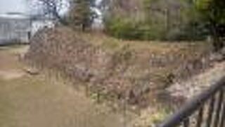 石垣が残る加納城跡