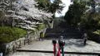 知恩院三門の向こう側の急な石段