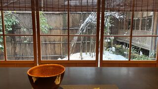 重要文化財の中でお茶が飲める