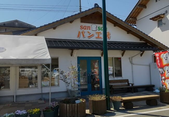 道の駅構内にあるおいしいパン屋