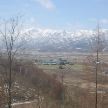 芦別岳方面の景観