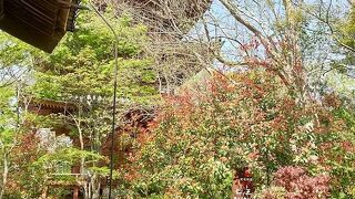 五重の塔があり庭園が美しい