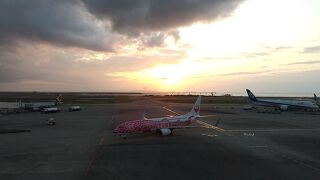 夕方は普段と変わらない様子